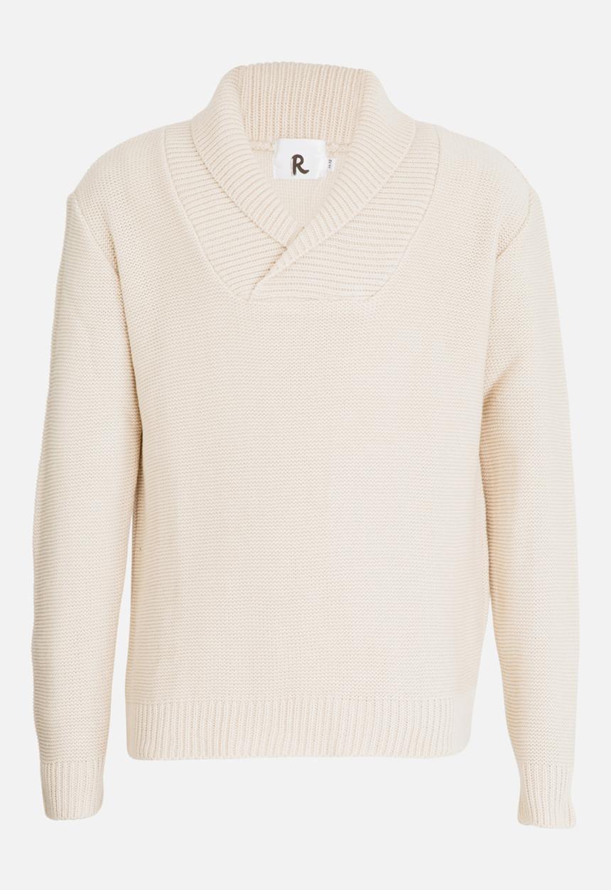 Rebel Republic - Shawl Collar Jersey Cream