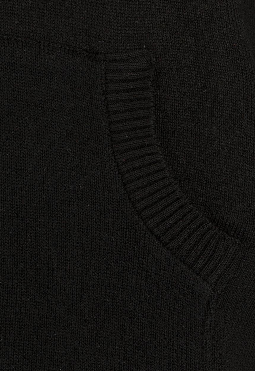Rebel Republic - Hooded Jersey with Kangaroo Pocket Black