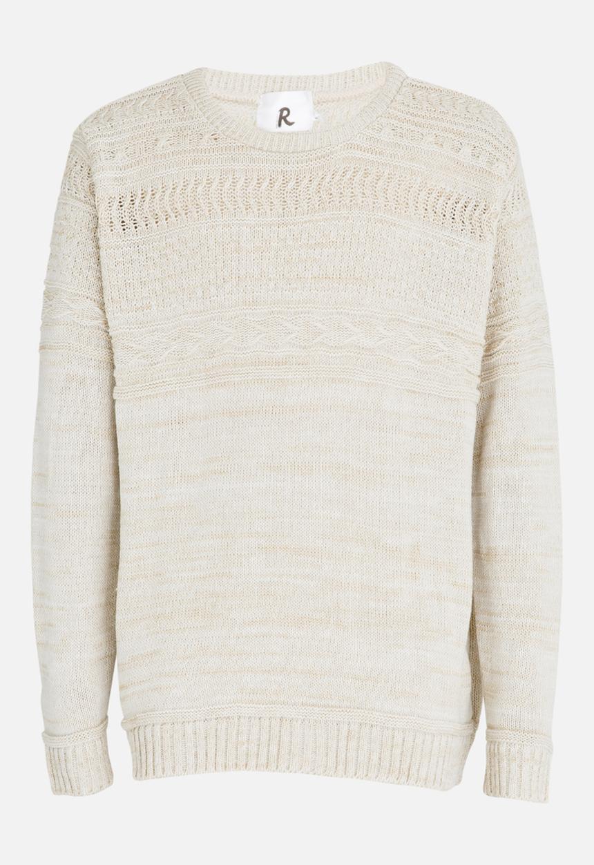 Rebel Republic - Cable Knit Jersey Cream