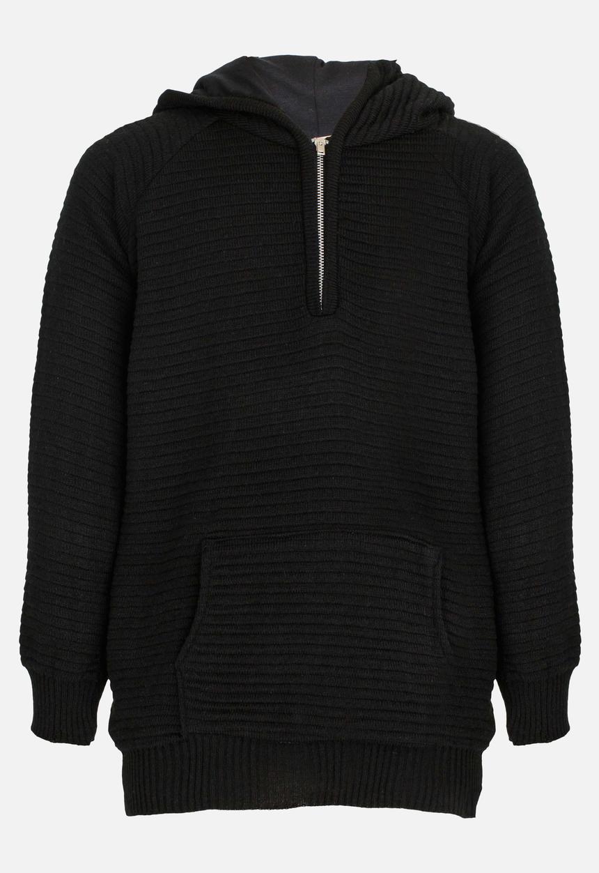 Rebel Republic - Zip Hooded Jersey Black