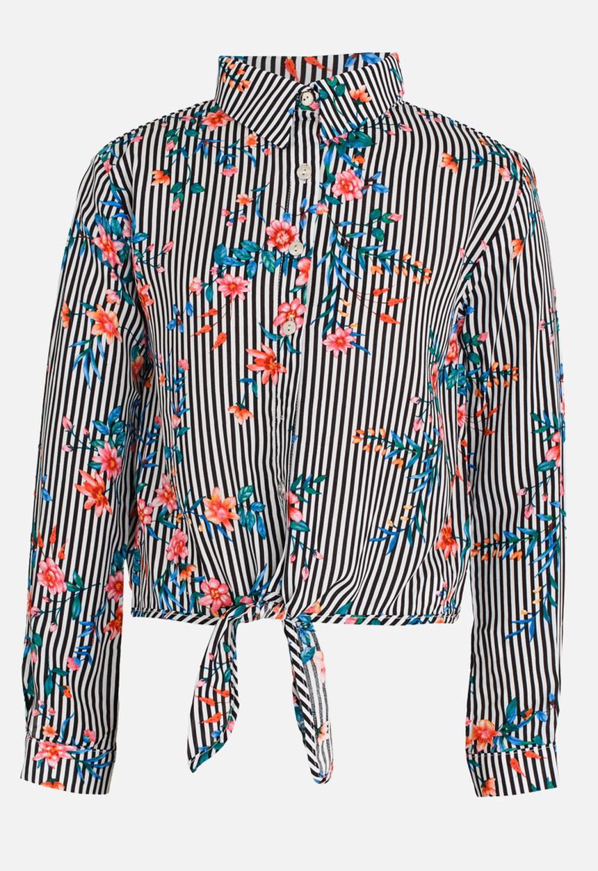 Rebel Republic - Front Tie Shirt White