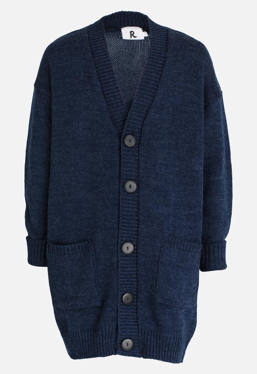 Rebel Republic - Cardigan with Pockets Blue