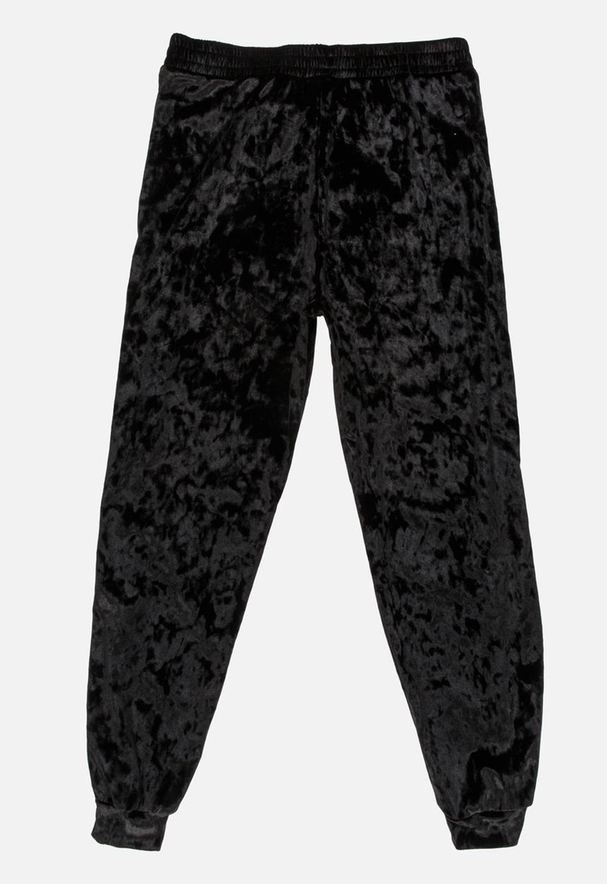 Rebel Republic - Velour Sweat Pants Black