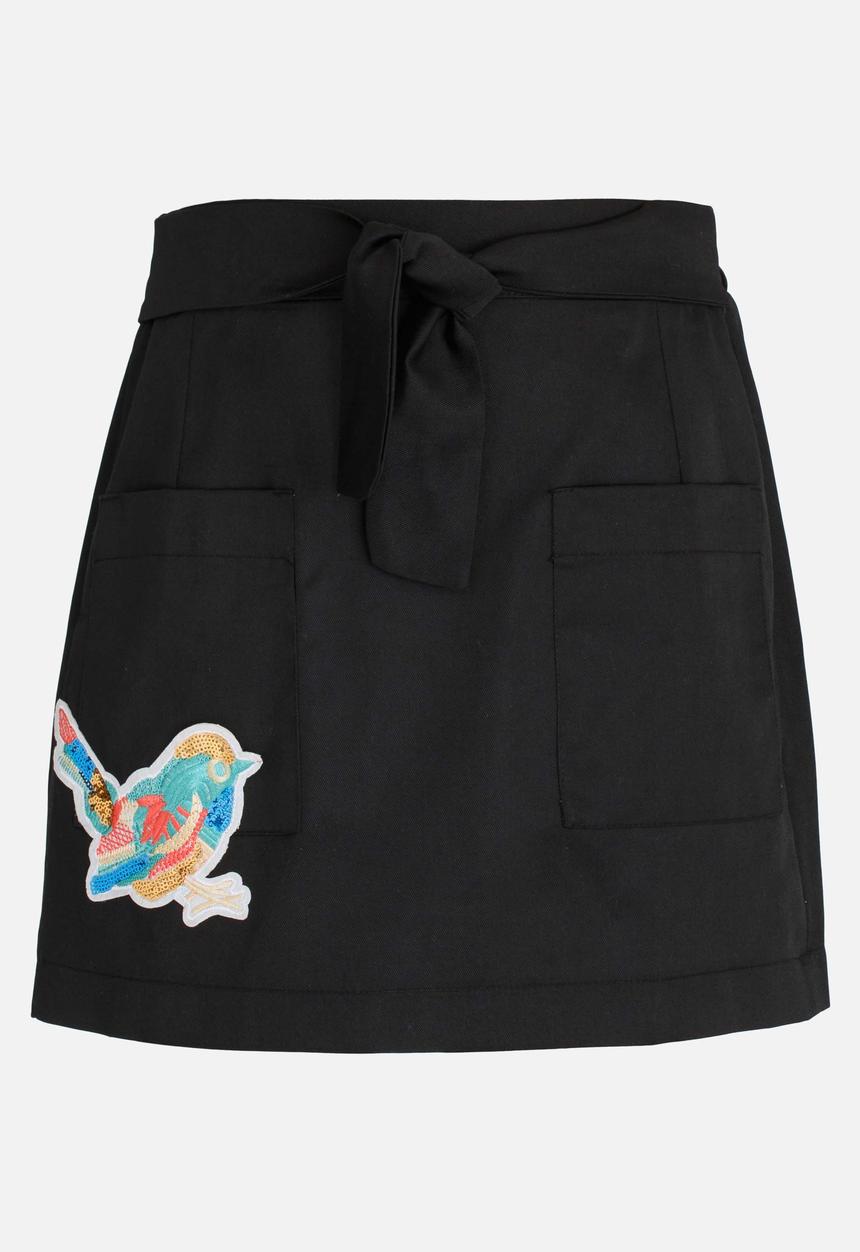 Rebel Republic - Pocket Detail Skirt Blue