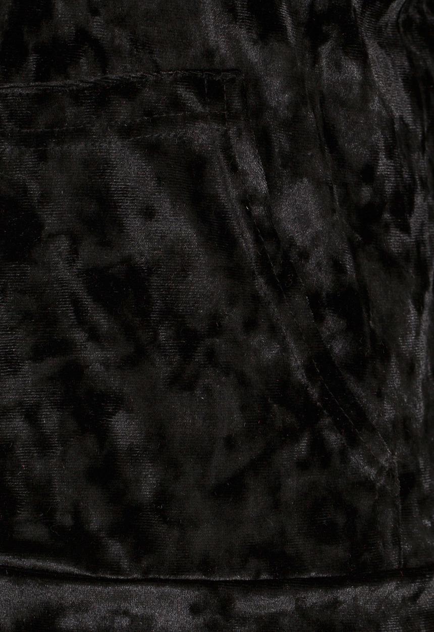 Rebel Republic - Velour Hoodie Black