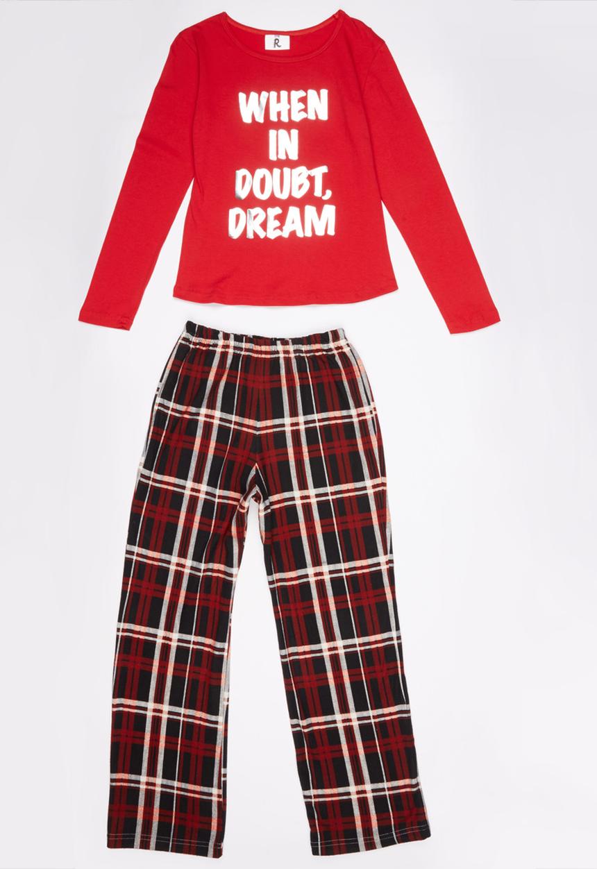 Rebel Republic - When in Doubt Pyjama Set Red