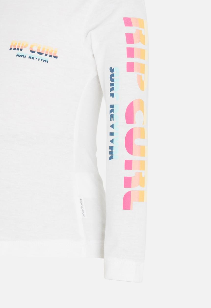 Rip Curl - Mini Revivals Long Sleeve Tee White