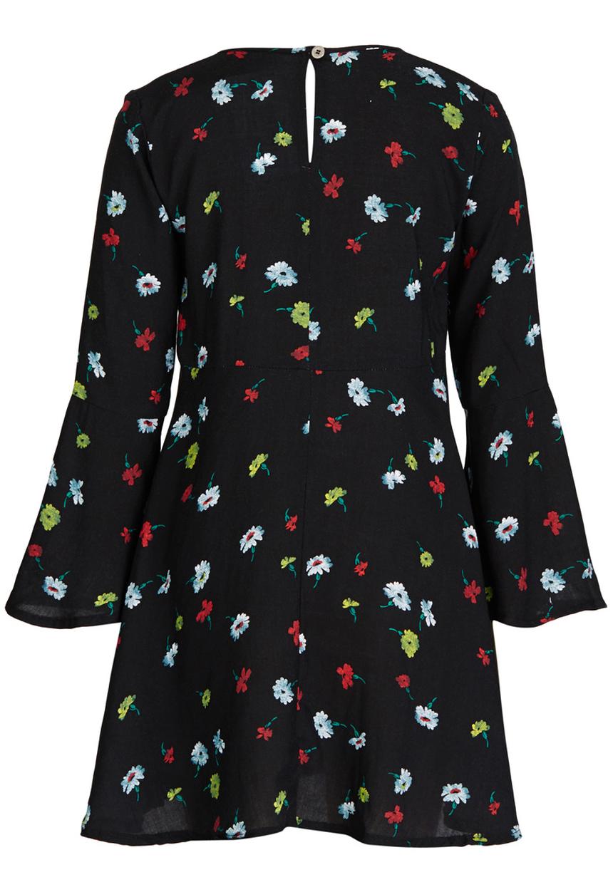 Rebel Republic - Bell Sleeve Dress Multi-colour