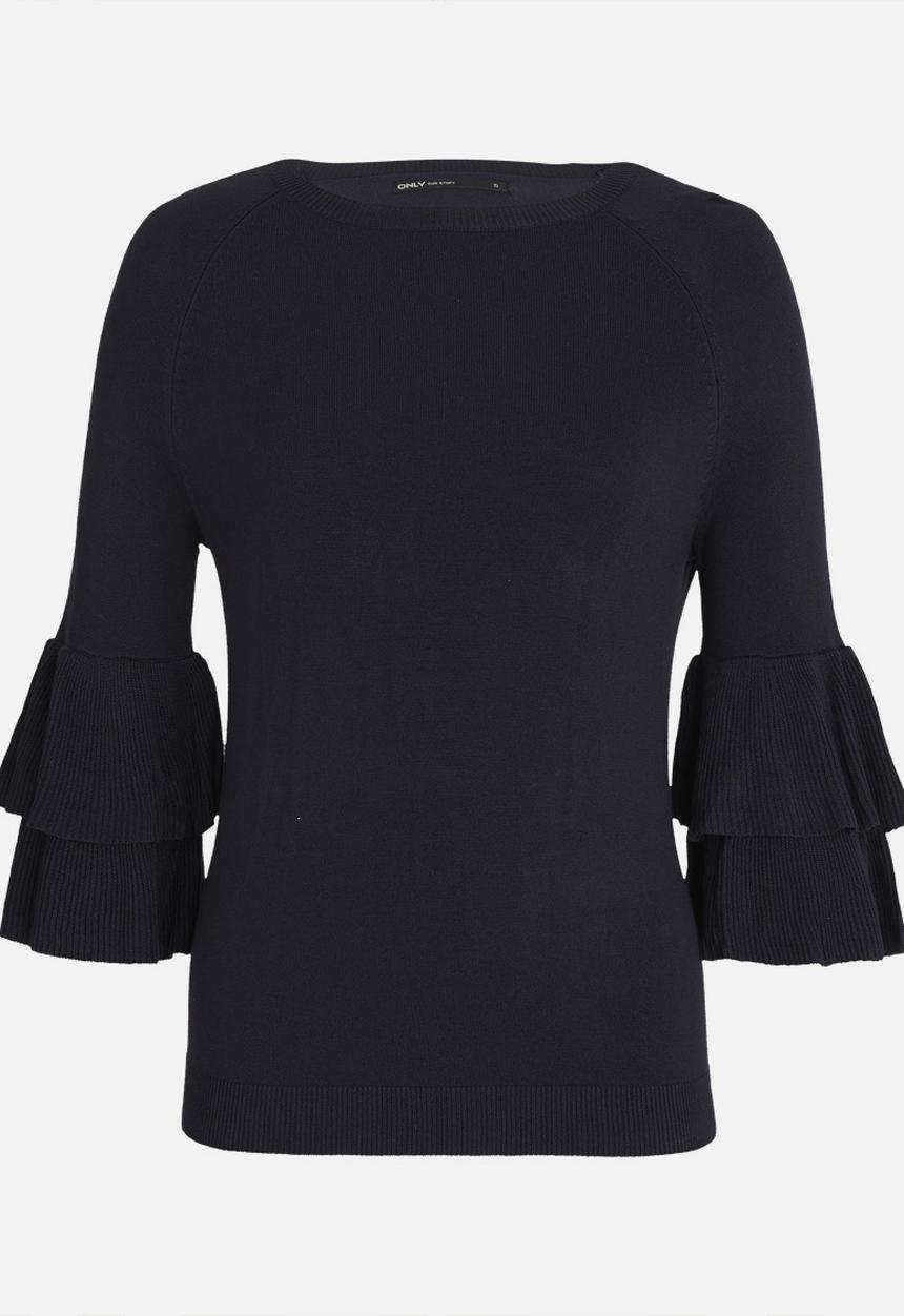 ONLY - Mila Ruffle Top Navy