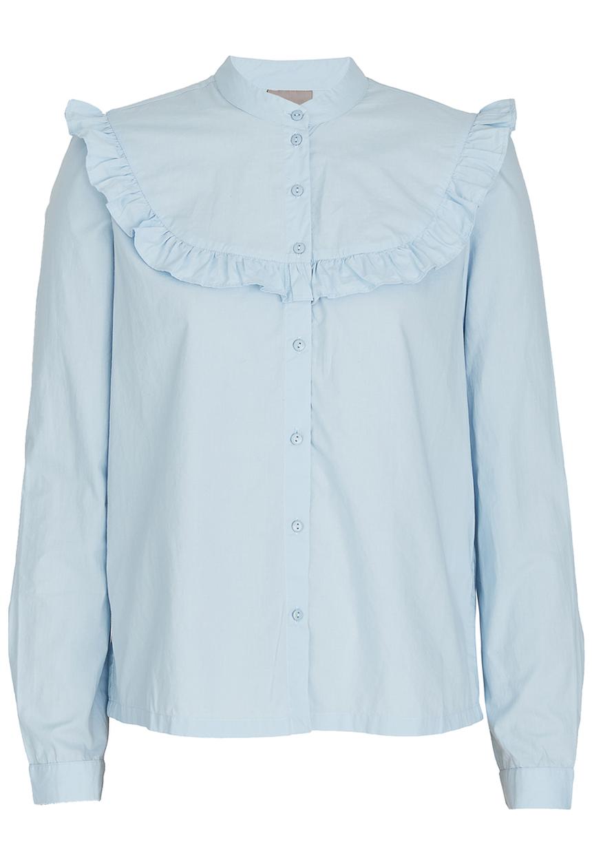 Vero Moda - Per Frill Shirt Pale Blue