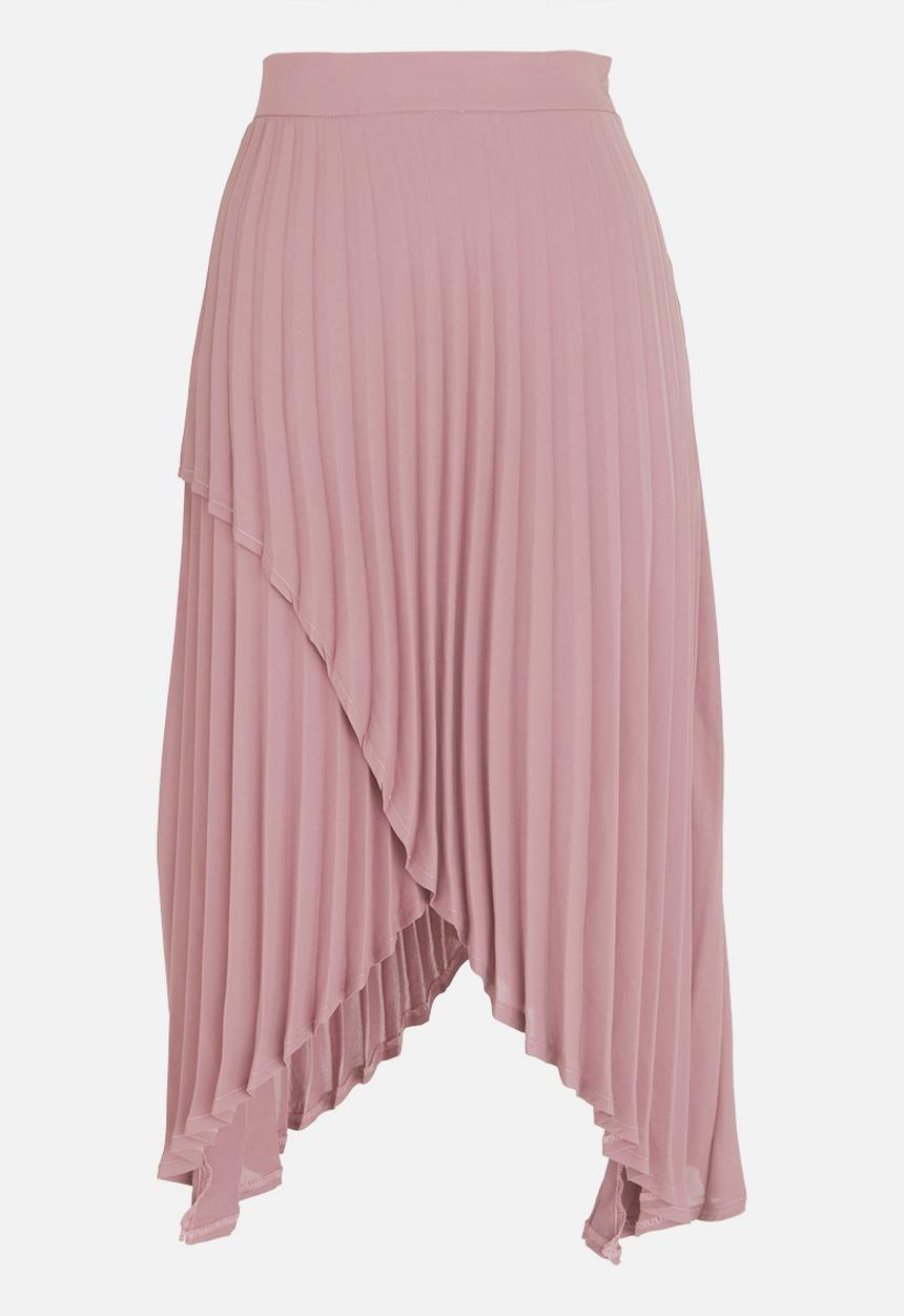 Thebe Magugu - Blade Shape Pleated Skirt Pale Pink
