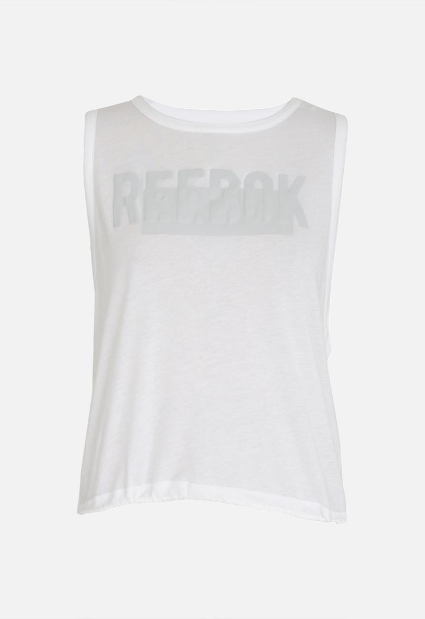 Reebok - Reebok Tie Detail Tank White