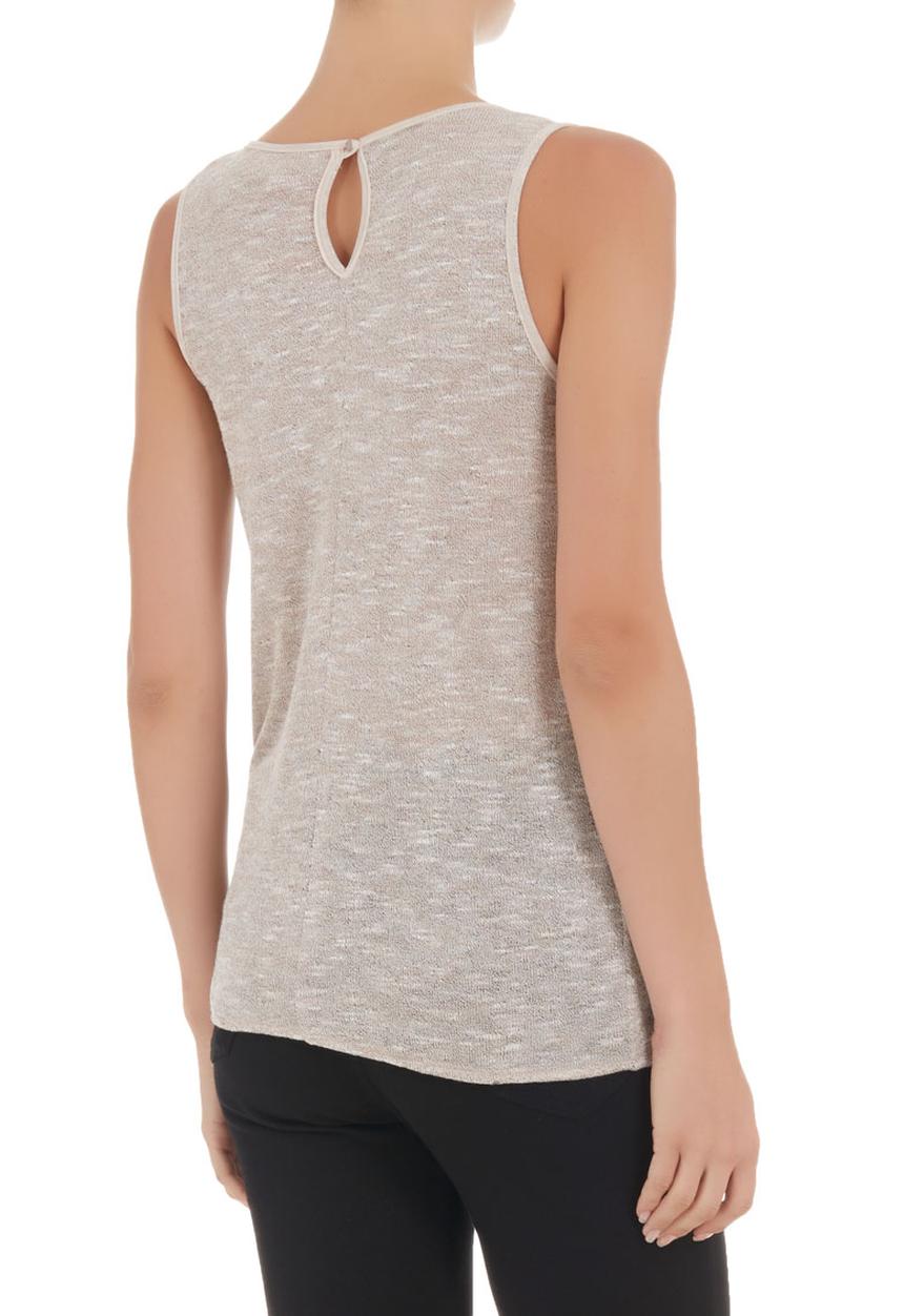 edit - Knit and mesh combo top