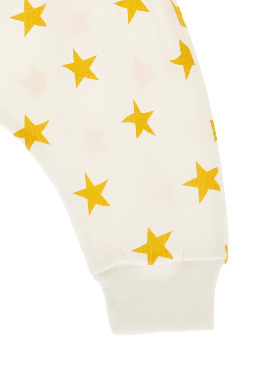 Petit Pois - Star-print harem pants Milk