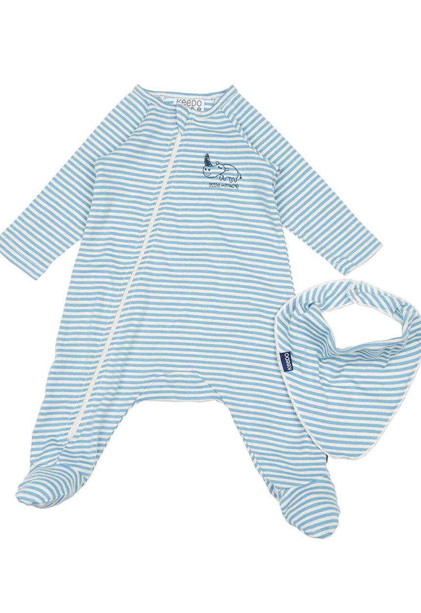 Little Miracles - Babygro Pale Blue