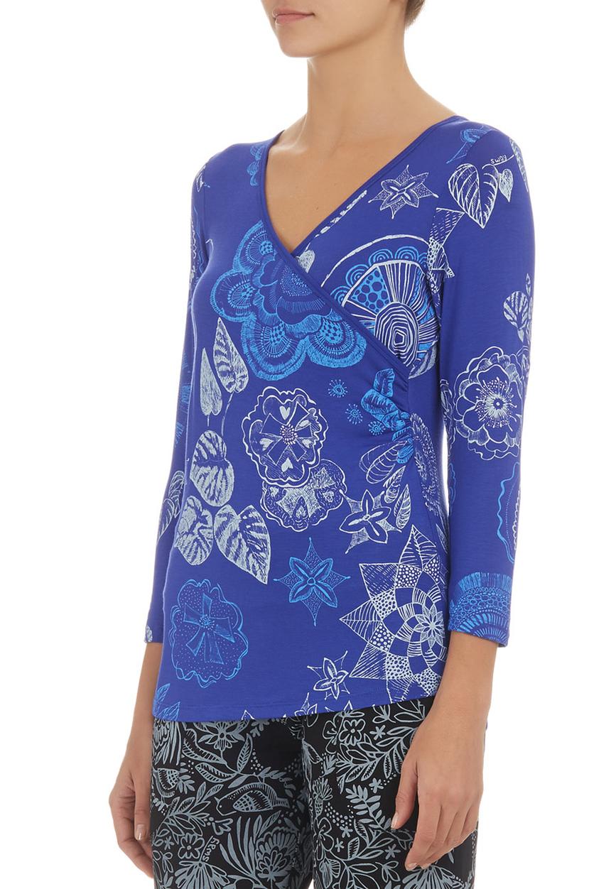 Sway - Sybil Mock Wrap Top Multi-colour