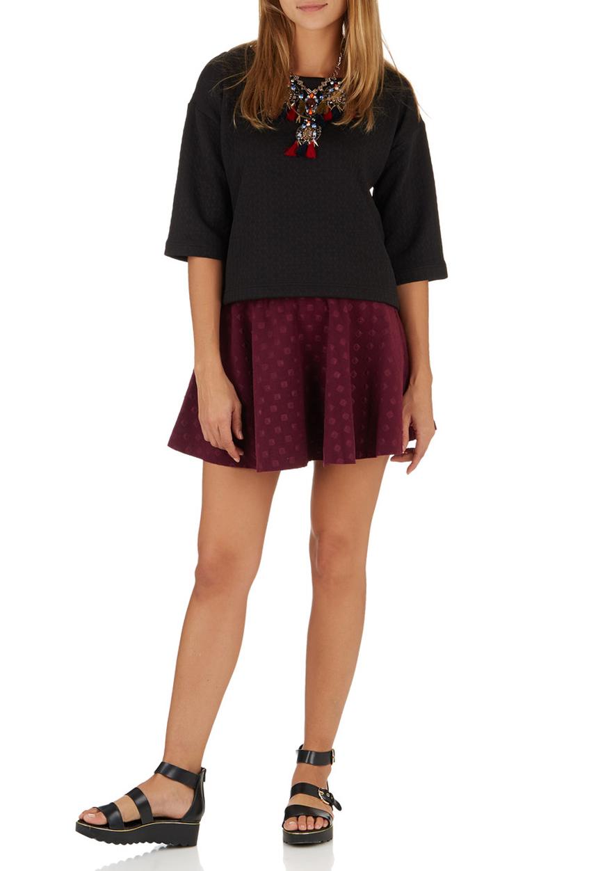 STYLE REPUBLIC - Boxy Top Black