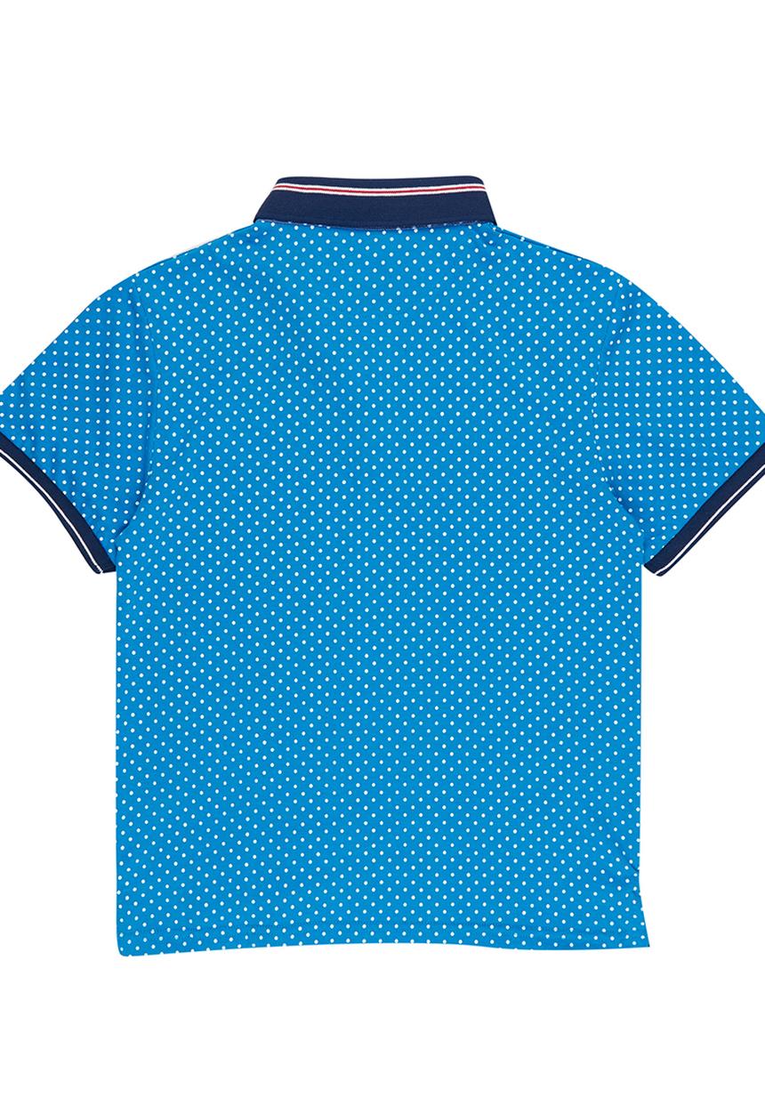 Retro Fire - Boys Golfer Turquoise