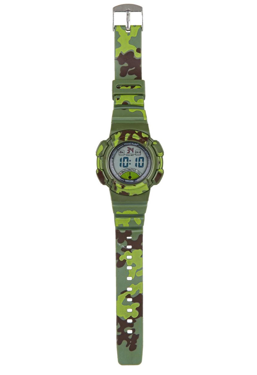 Cool Kids - Camo Digital Watch Mid Green