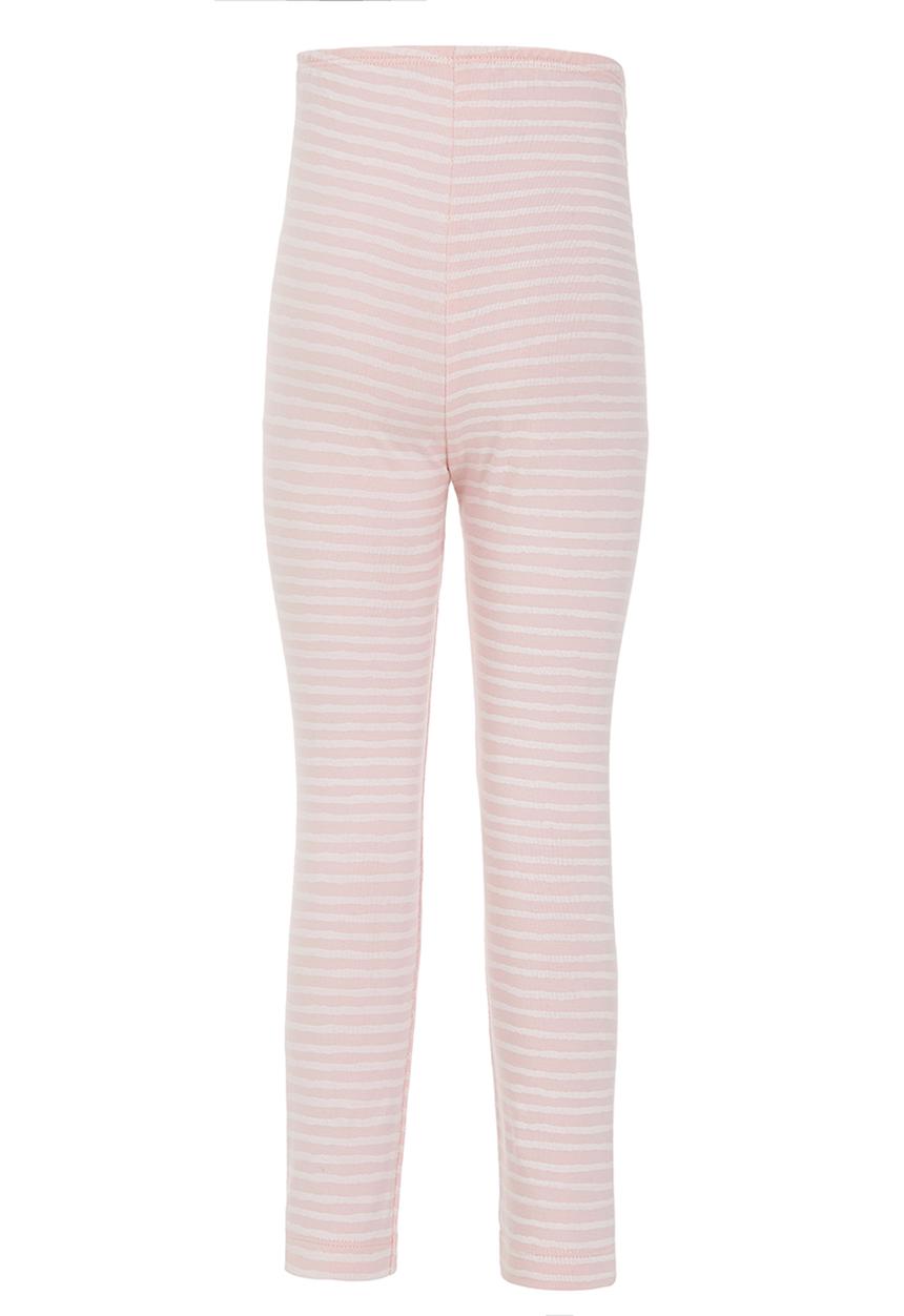 Just chillin - Stripe Leggings Pale Pink