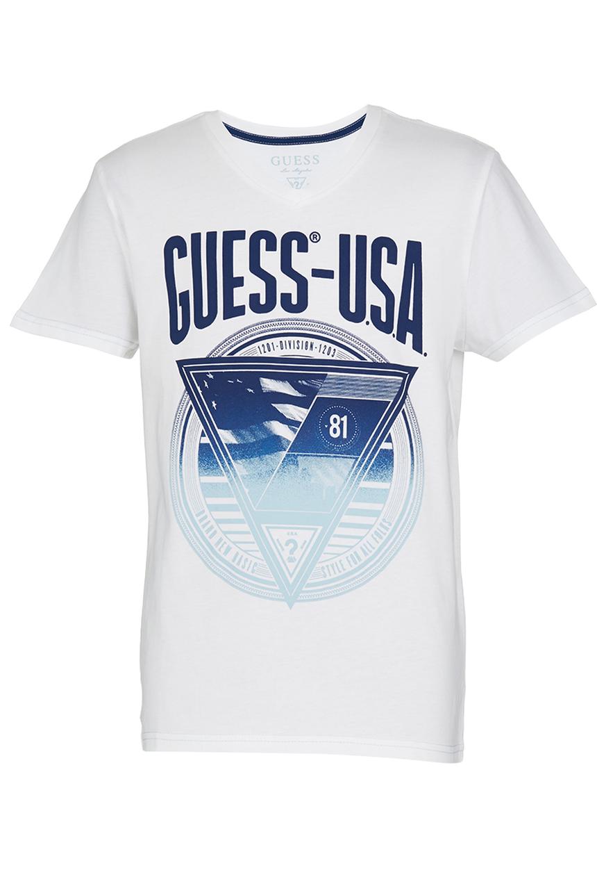 GUESS - Guess USA  Tee White