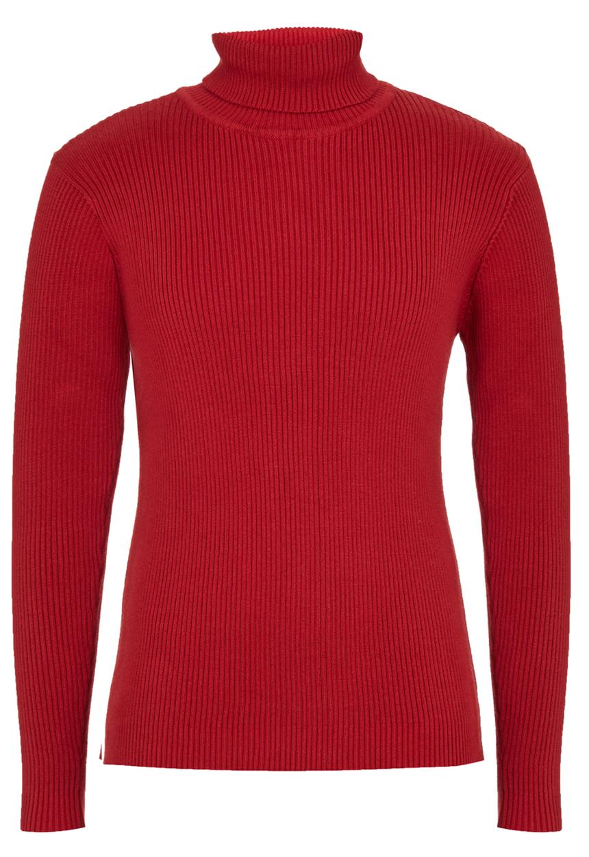 Rebel Republic - Ribbed Poloneck Red