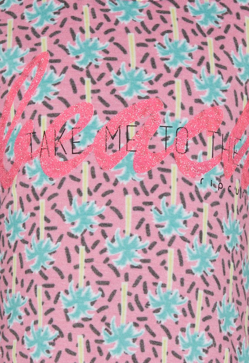 Rip Curl - Take Me To The Beach Tee Pale Pink