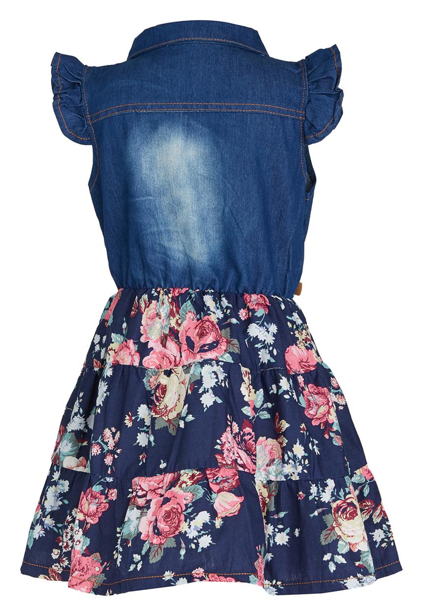 Pop Candy - Girls Printed Dress Blue