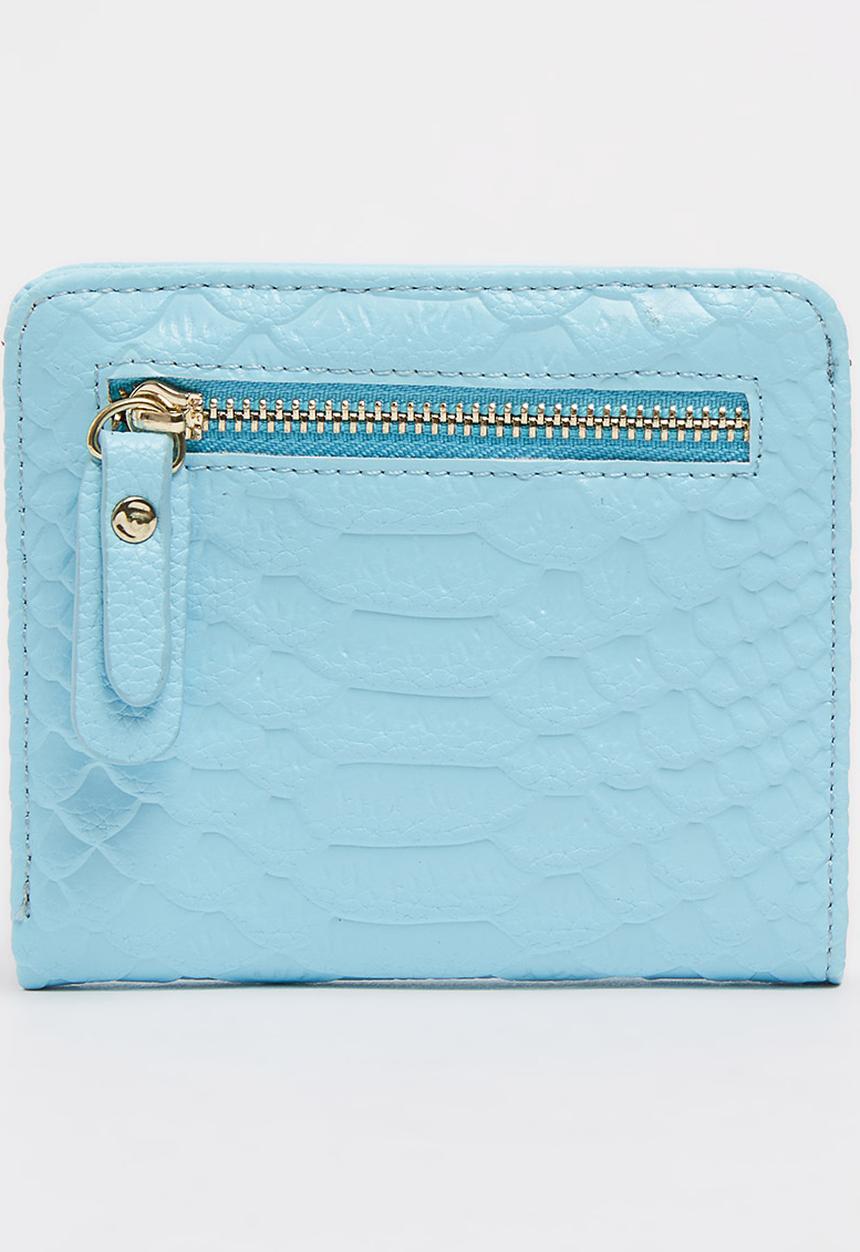 Pop Candy - Girls Printed Zip Purse Blue