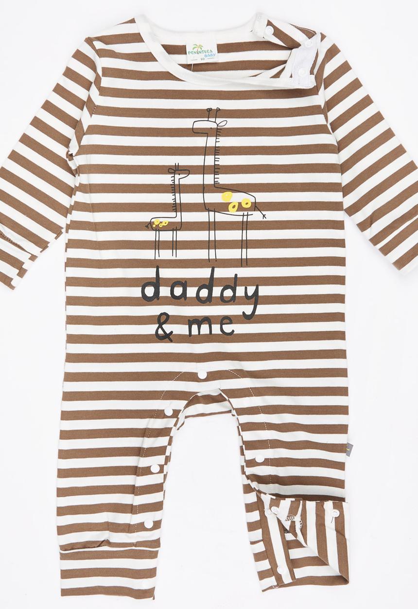 Peninsula Baby - Printed 2 Piece Set Mid Brown