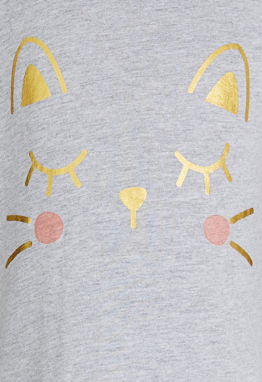 Pop Candy - Girls Printed Tee Grey