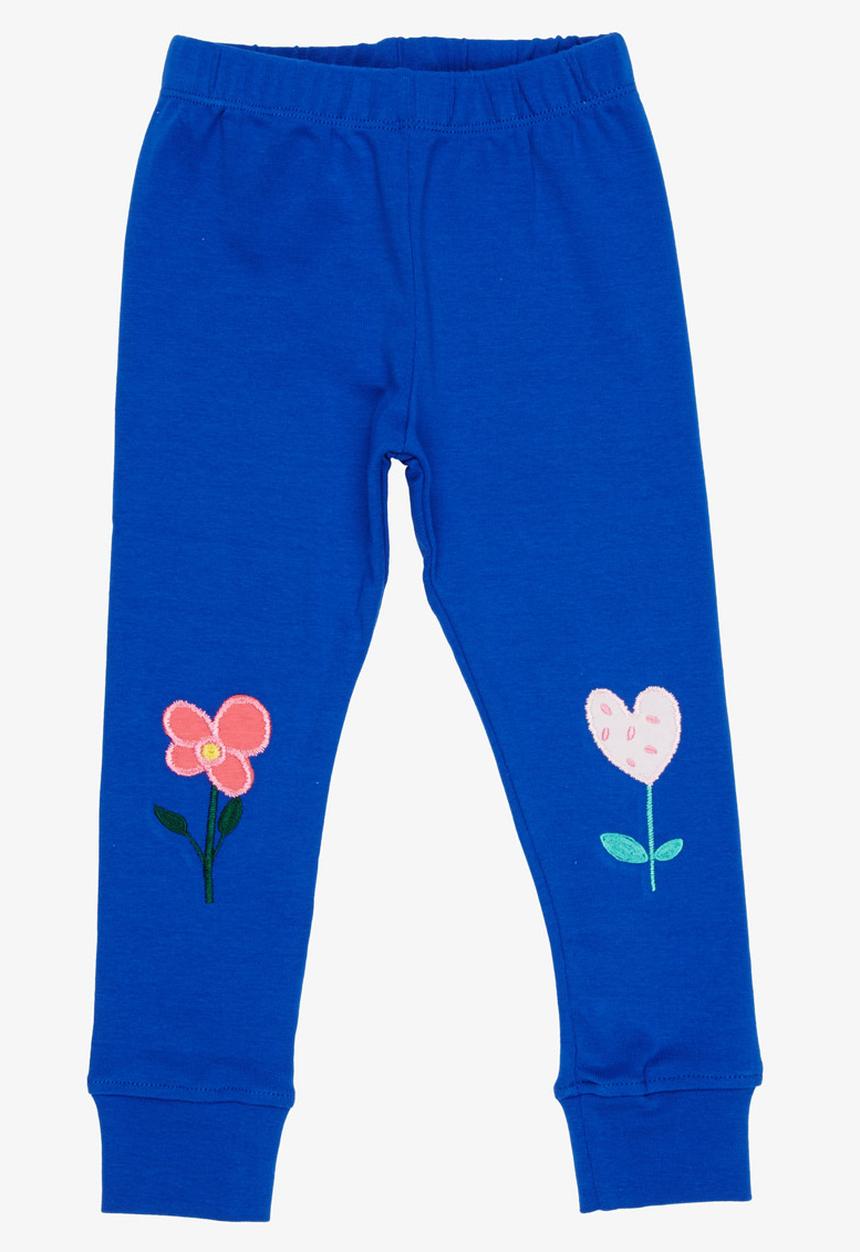 Pop Candy - Sweat Pants with Applique Detail Blue