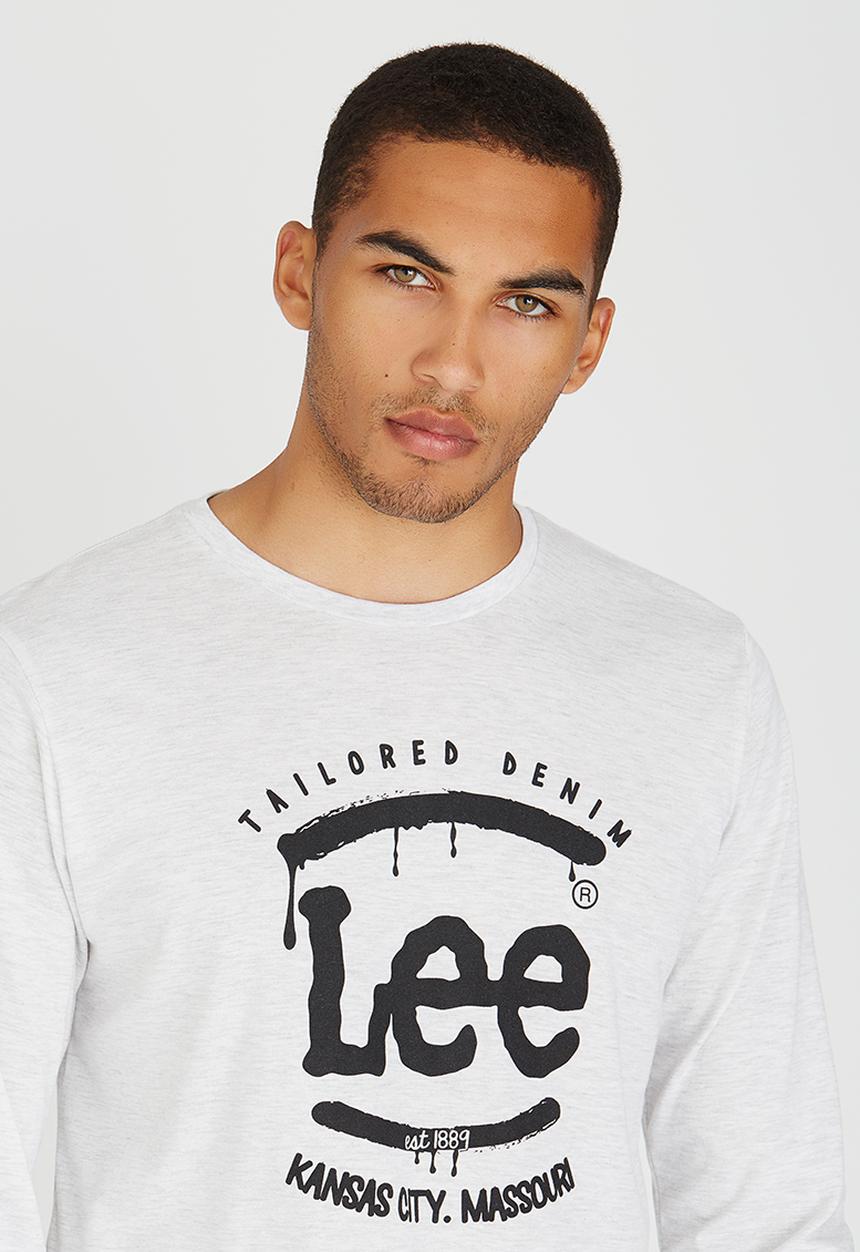 Lee  - Lee Melt Tshirt Pale Grey