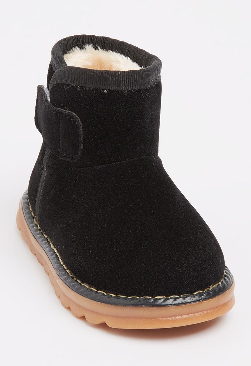 Pop Candy - Suede  Boots Black