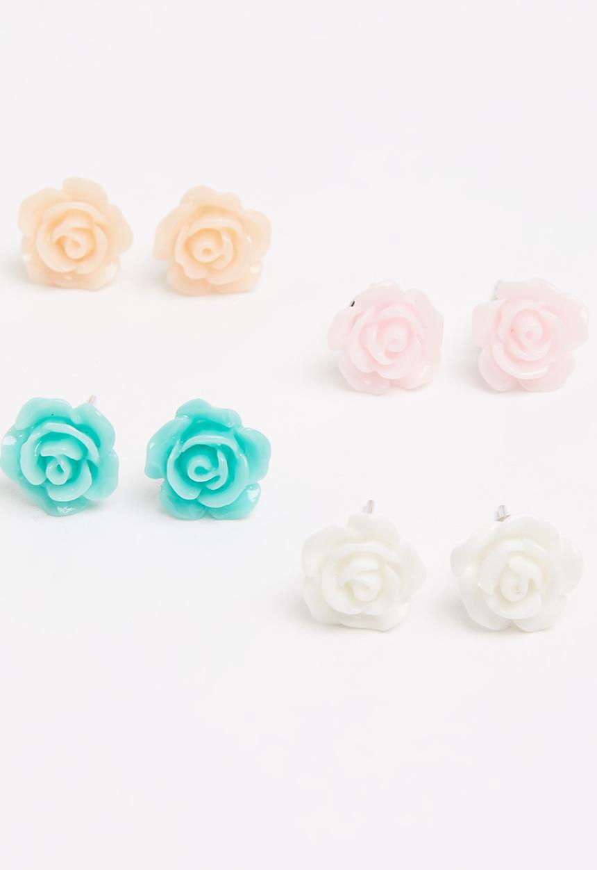 Jewels and Lace - Rose Value Pack Earrings Multi-colour