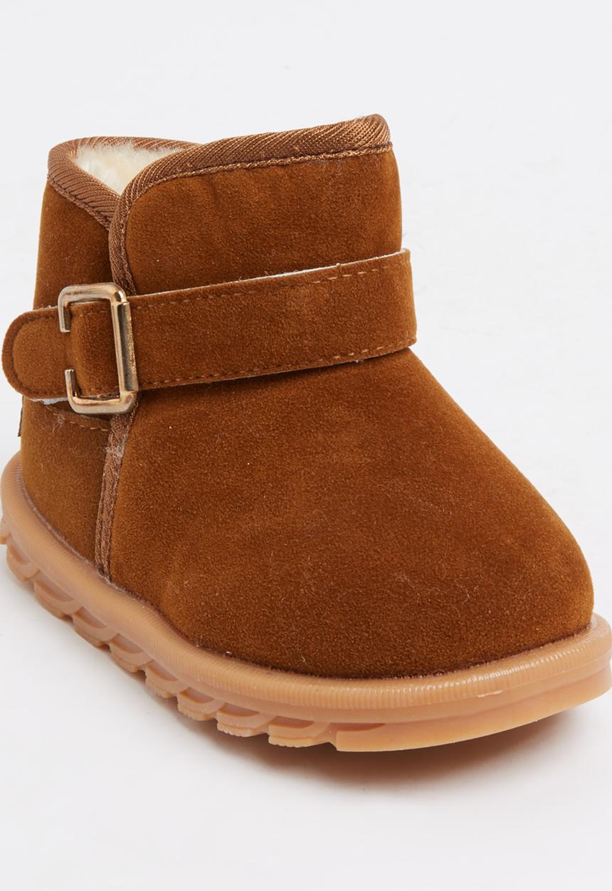 Pop Candy - Suede  Boots Tan