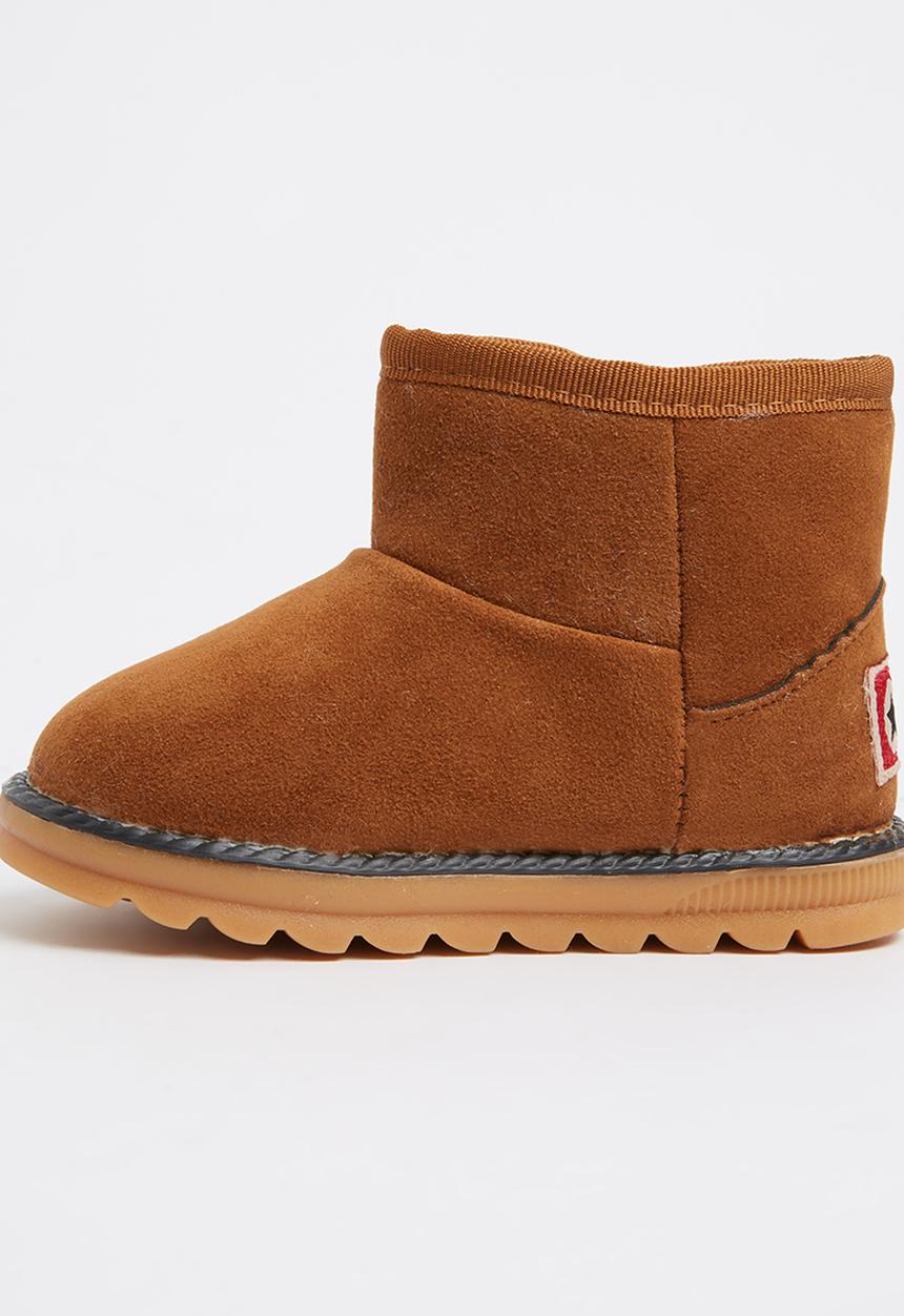 Pop Candy - Suede  Boots Tan