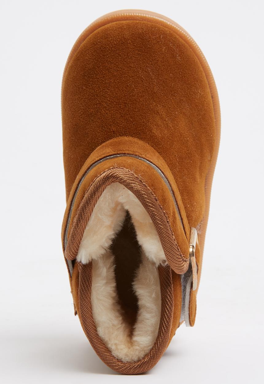 Pop Candy - Suede  Boots Tan