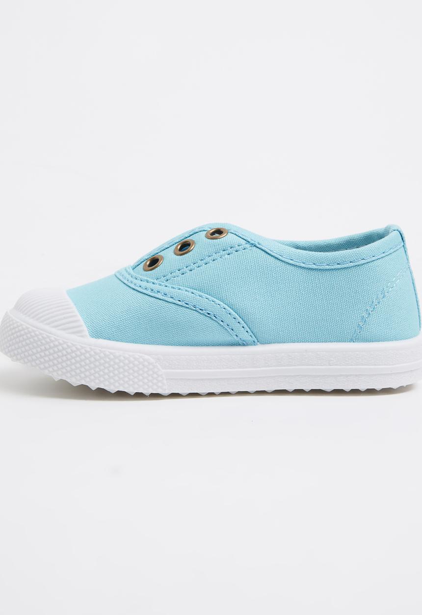 Pop Candy - Boys Slip On Sneaker Pale Blue