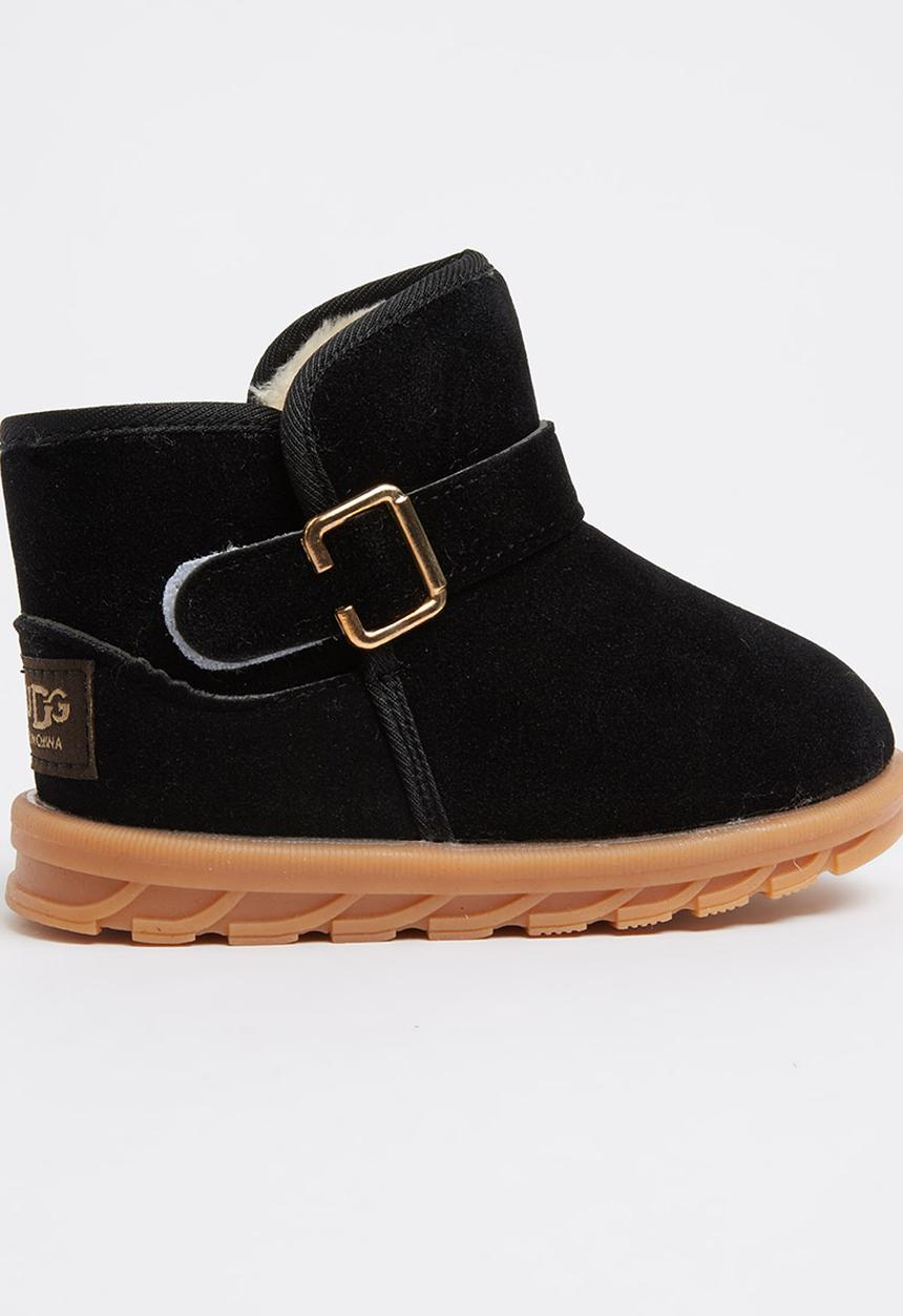 Pop Candy - Suede  Boots Black