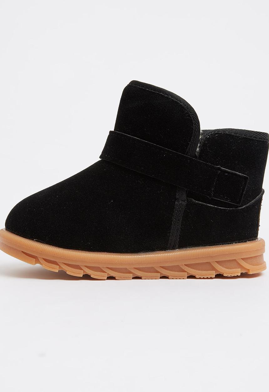 Pop Candy - Suede  Boots Black