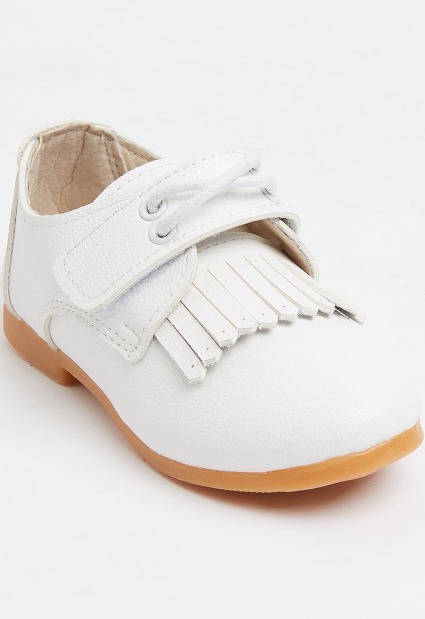 Pop Candy - Fringed Oxford Shoe White