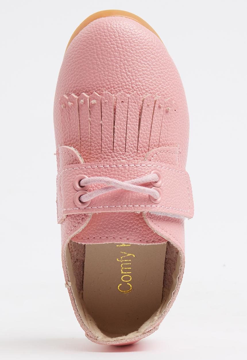 Pop Candy - Fringed Oxford Shoe Pale Pink