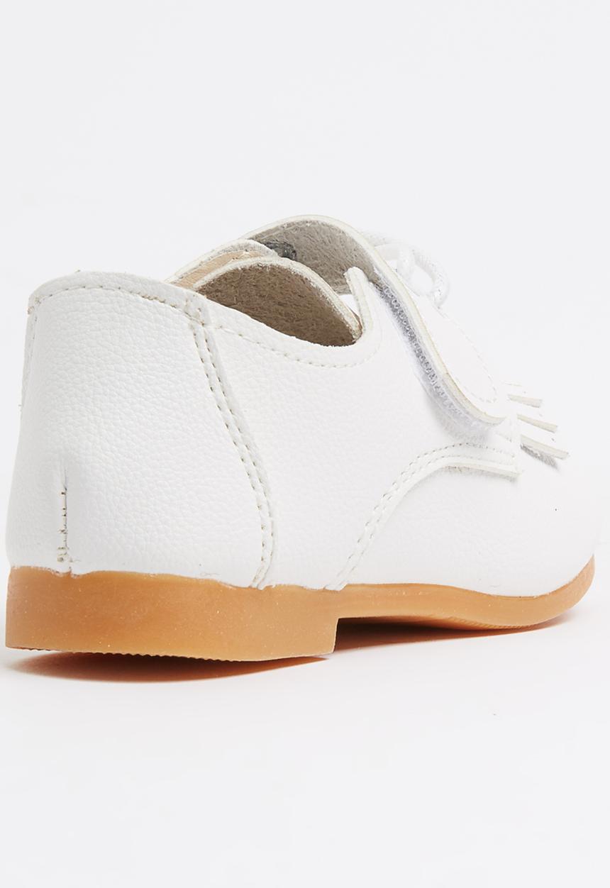 Pop Candy - Fringed Oxford Shoe White