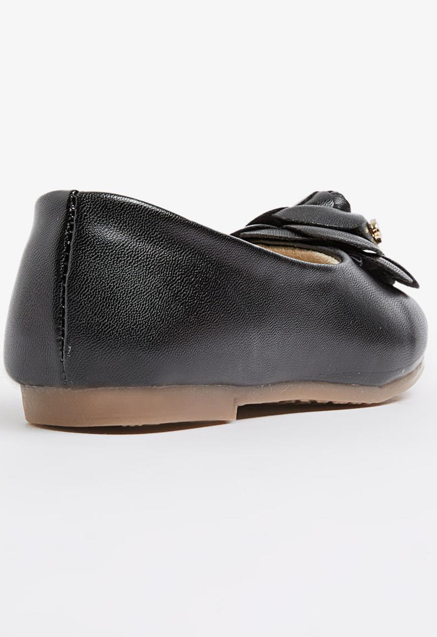 Pop Candy - Pumps With Flower Detail Black