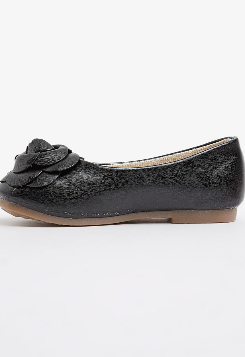 Pop Candy - Pumps With Flower Detail Black
