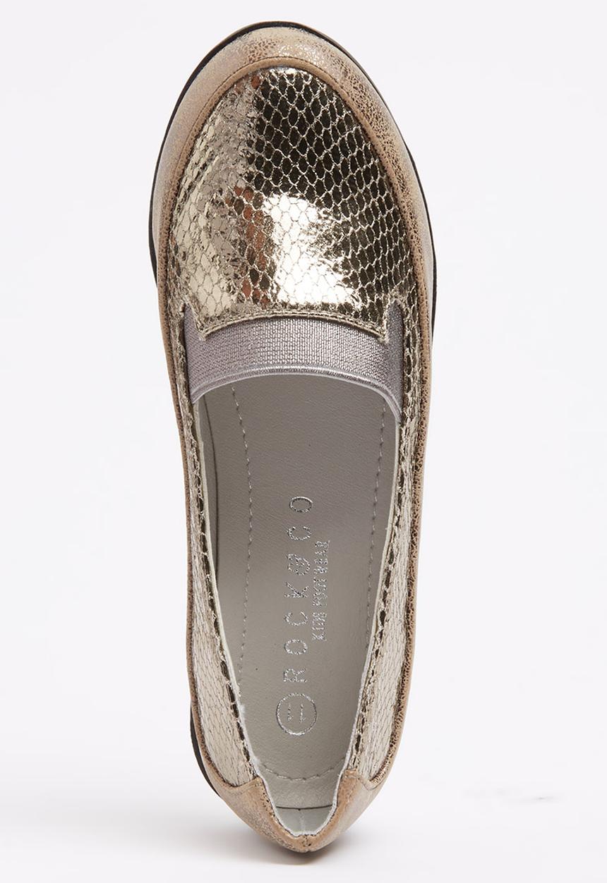 Rock & Co. - Girls Metallic Pump Gold