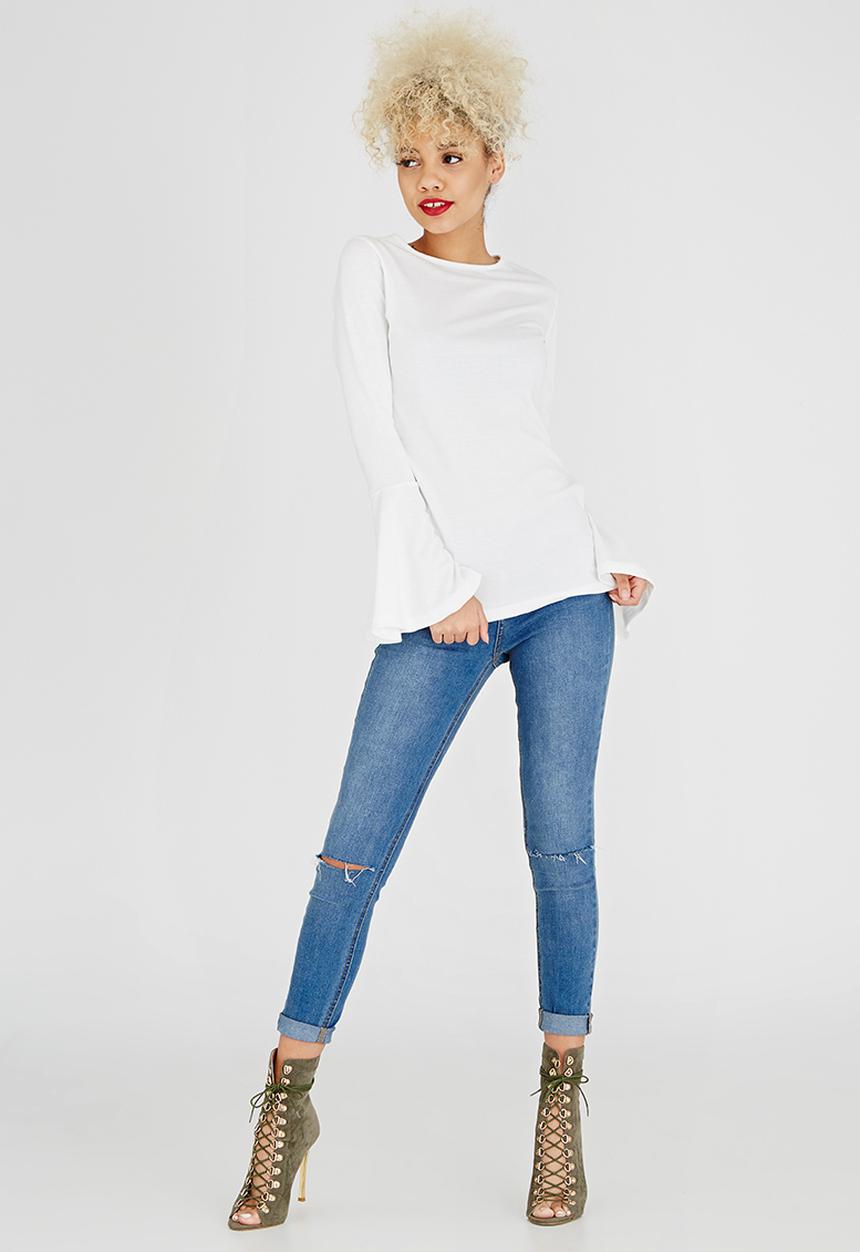c(inch) - Bell Sleeve T-shirt Cream