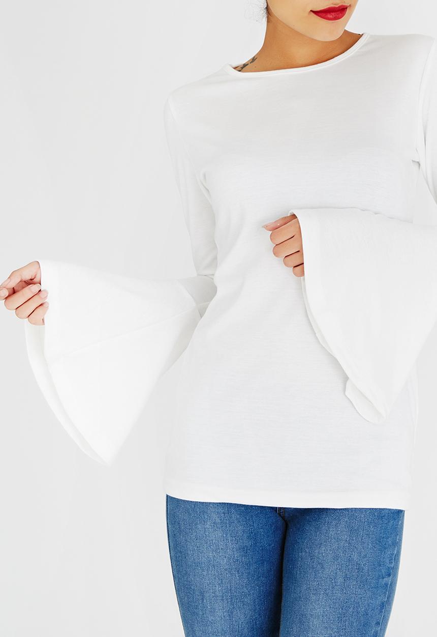 c(inch) - Bell Sleeve T-shirt Cream