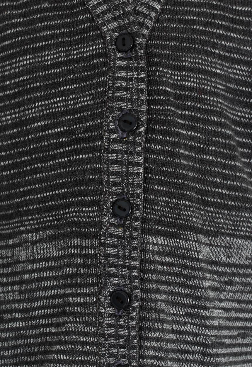 See-Saw - V-Neck Cardigan Grey Melange